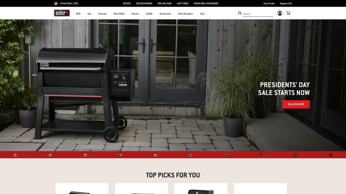 9 Brilliant Outdoor Barbecue Grill Designs to Try in 2026 - Weber Genesis EPX-435 Smart Gas Grill