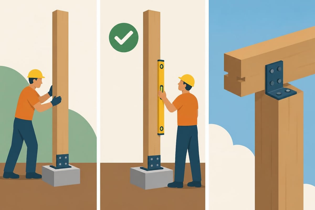 Post mounting and beam connection