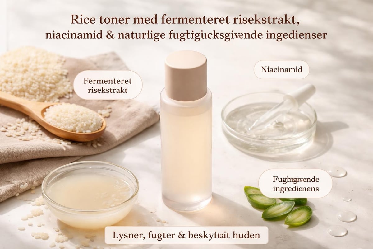 Rice toner ingredients and their skincare benefits