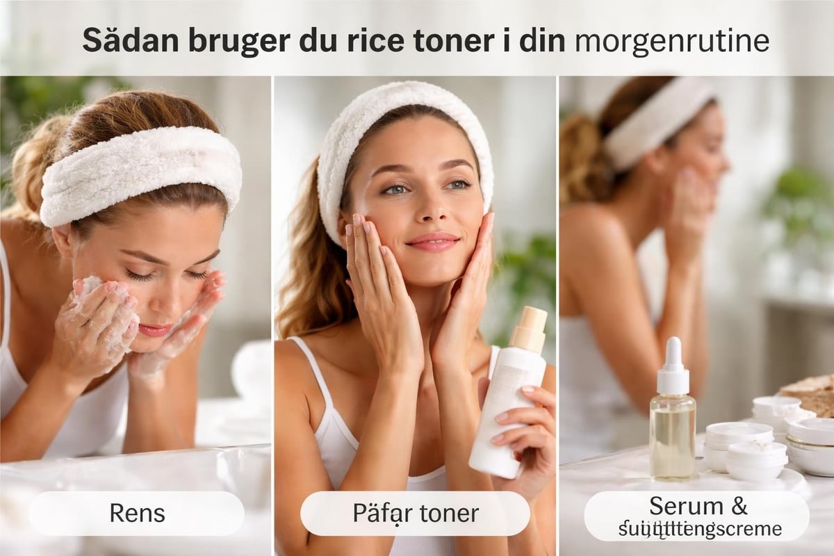 Rice toner application routine