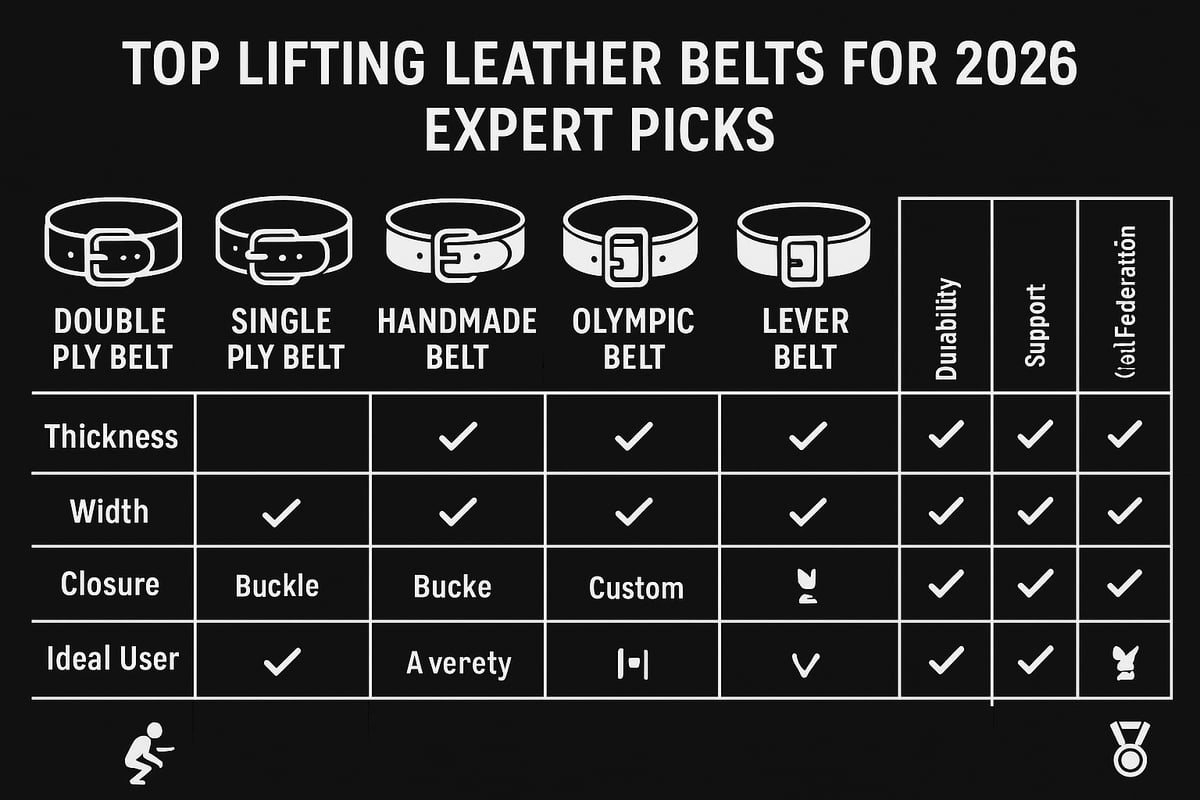 Top Lifting Leather Belts for 2026: Expert Recommendations
