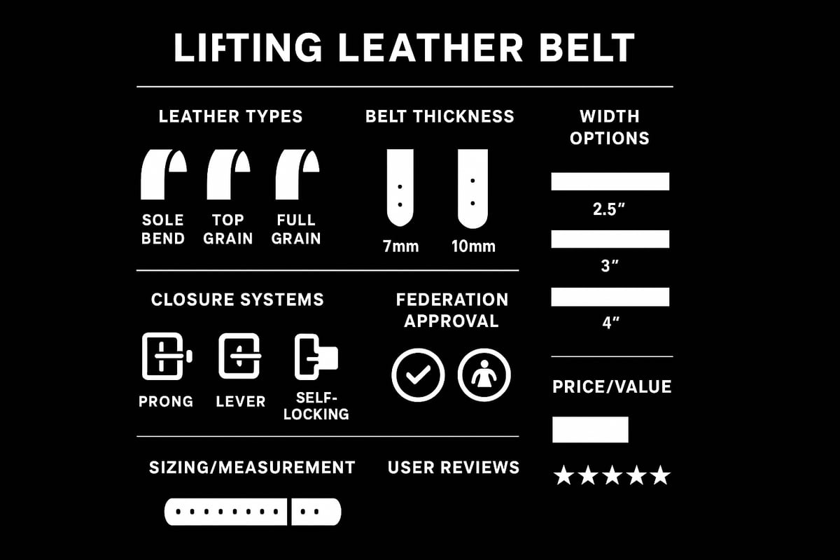 Key Features to Consider When Buying a Lifting Leather Belt