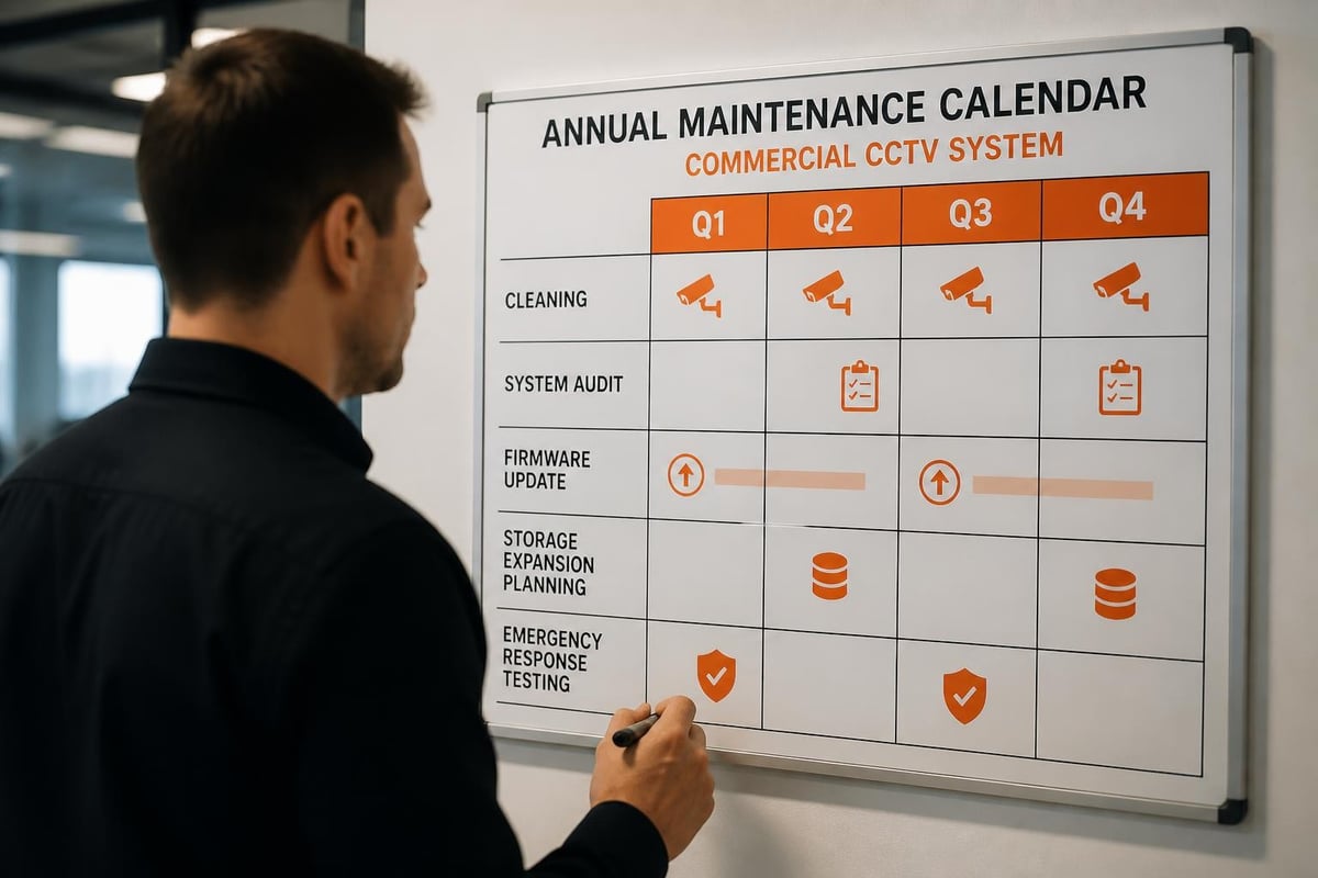 CCTV maintenance schedule