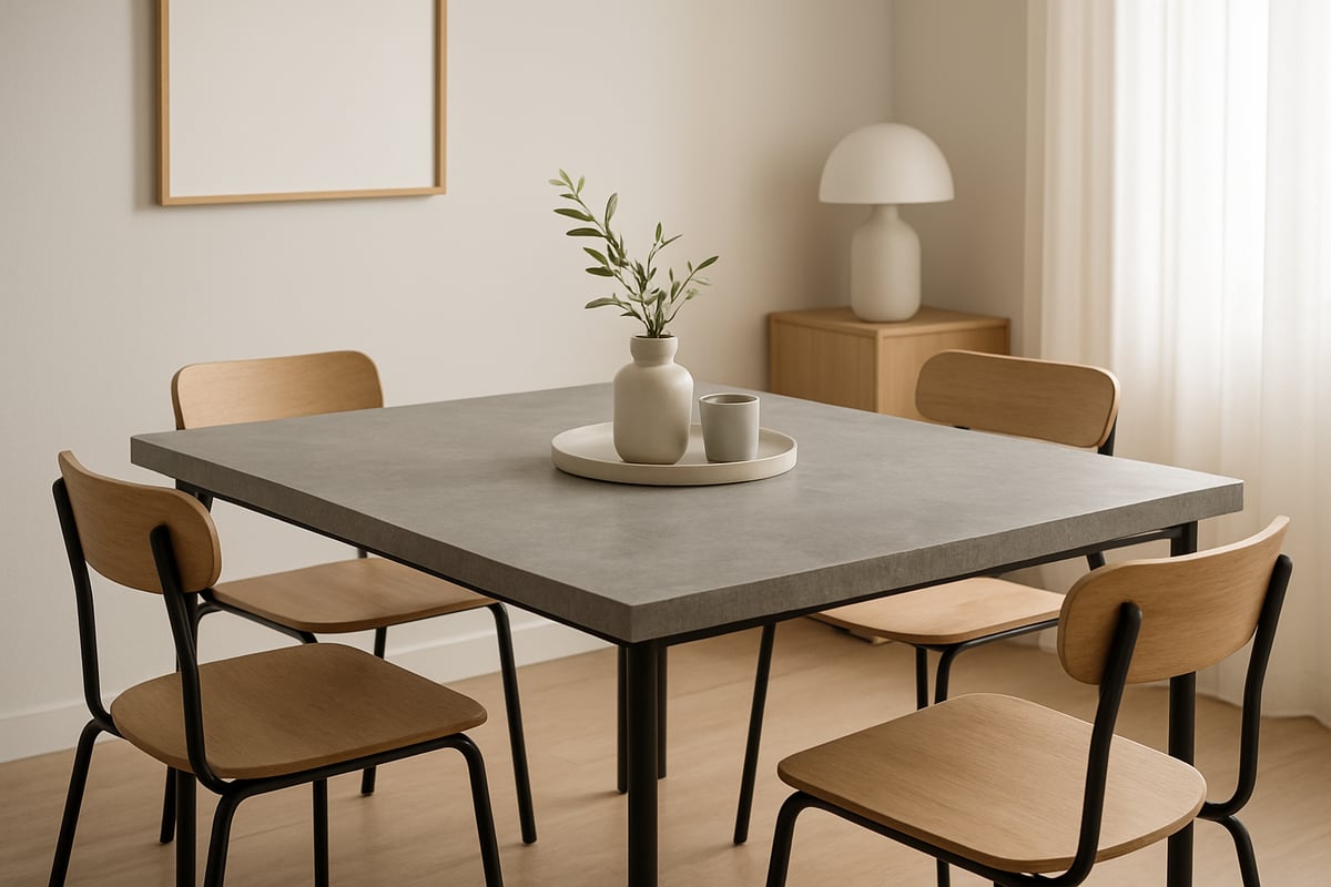 Idee di Arredo e Abbinamenti con il Tavolo Effetto Cemento