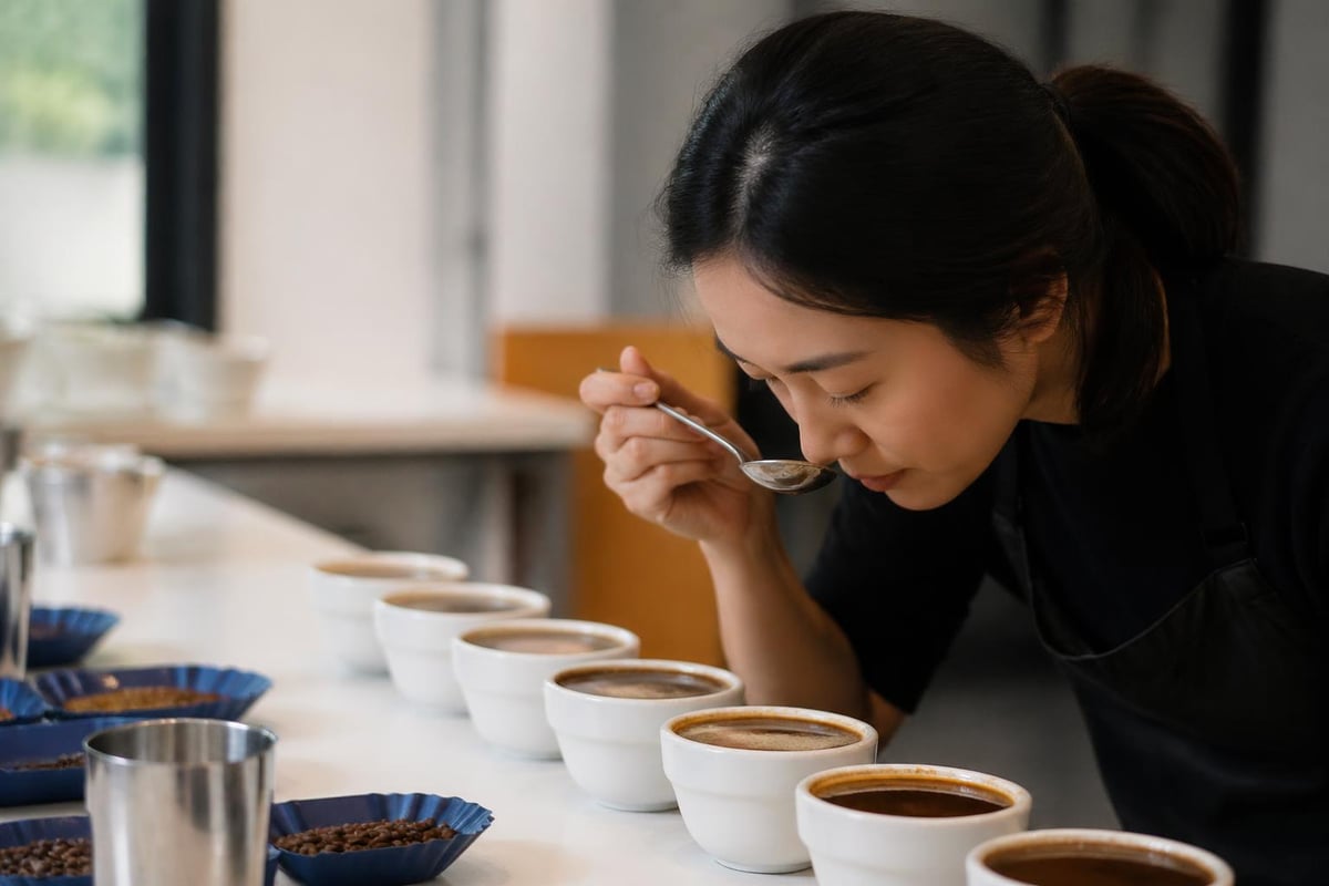 Coffee cupping evaluation