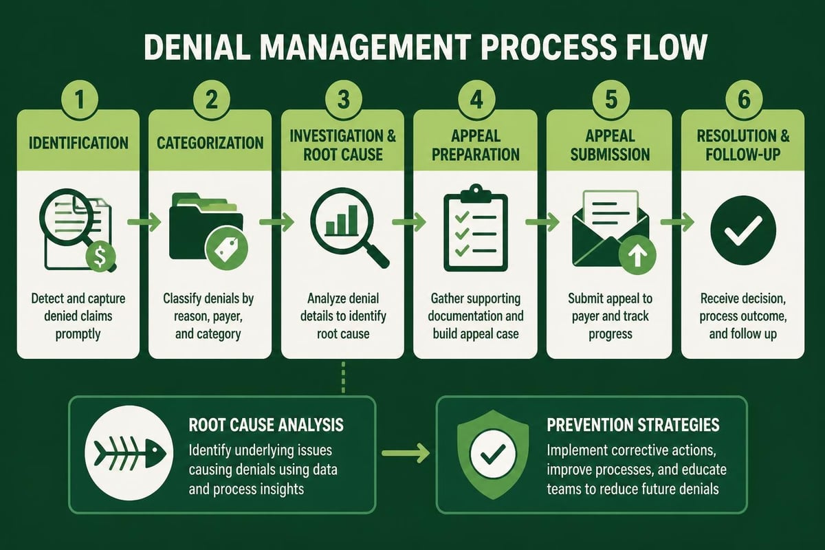 Denial management workflow