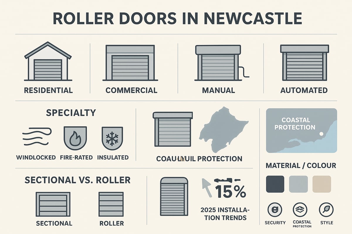 Types of Roller Doors in Newcastle