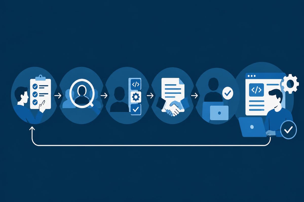 Contract IT staffing workflow