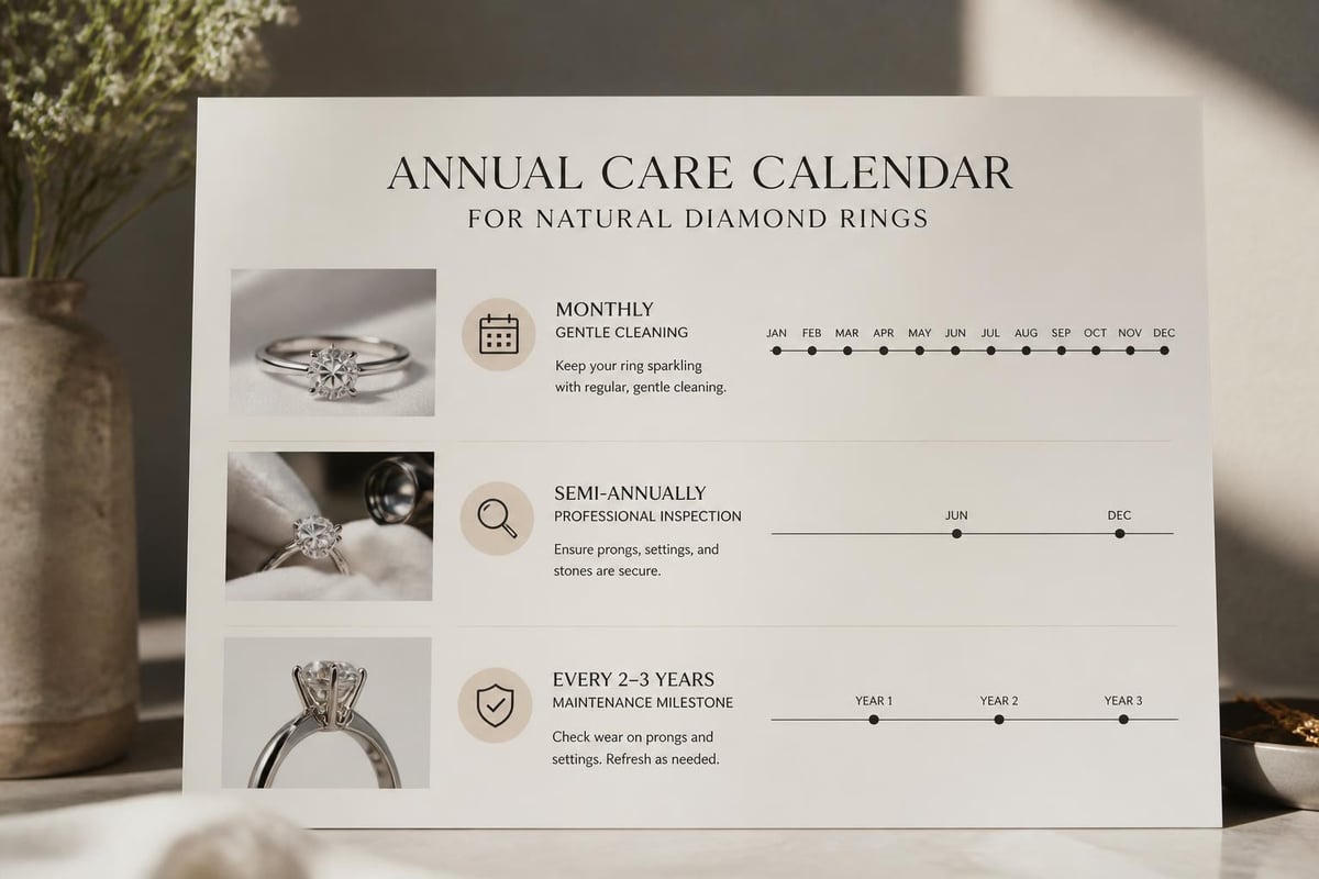 Diamond ring maintenance schedule