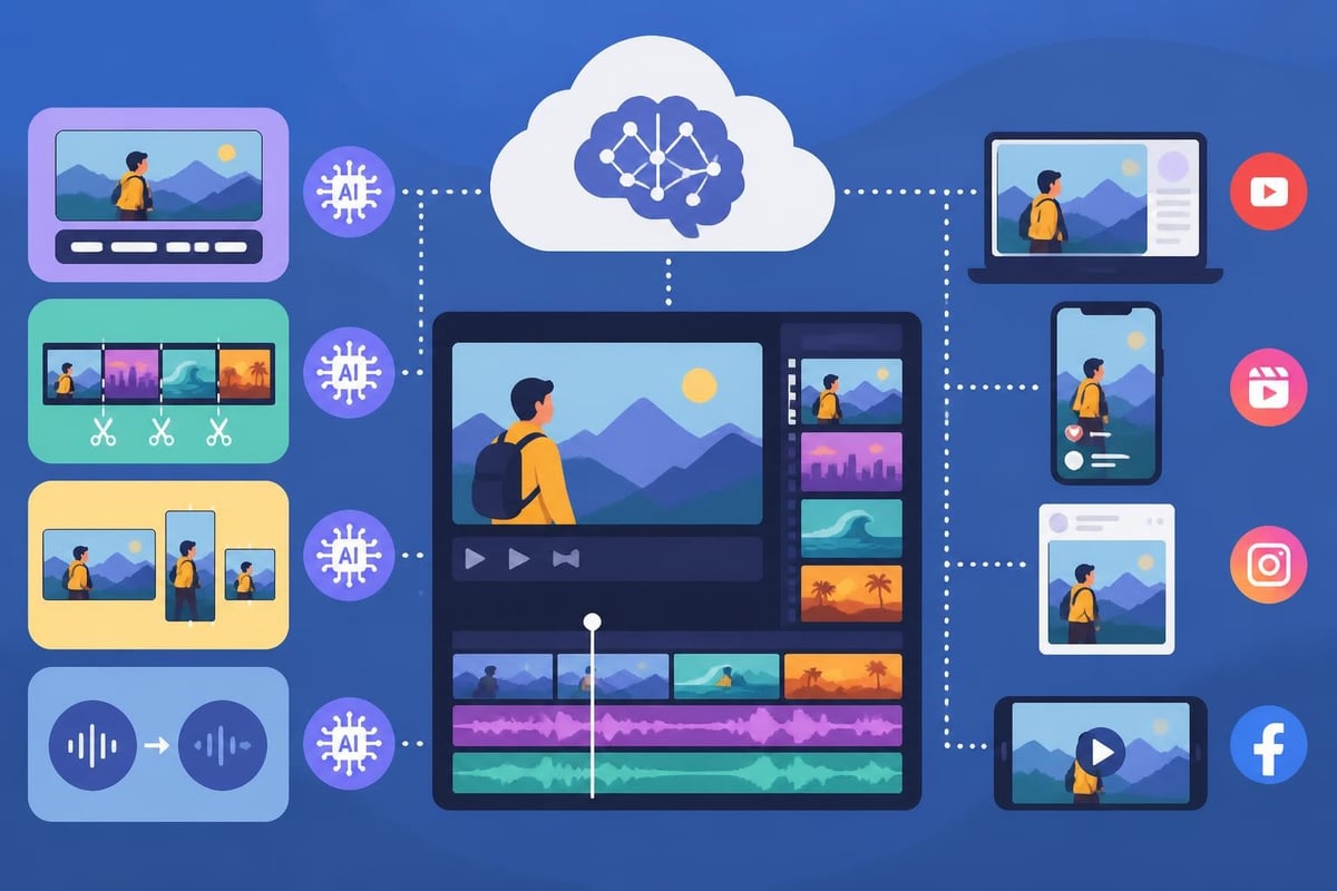 AI features in cloud video editing