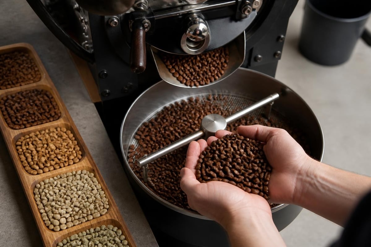 Specialty coffee roasting process