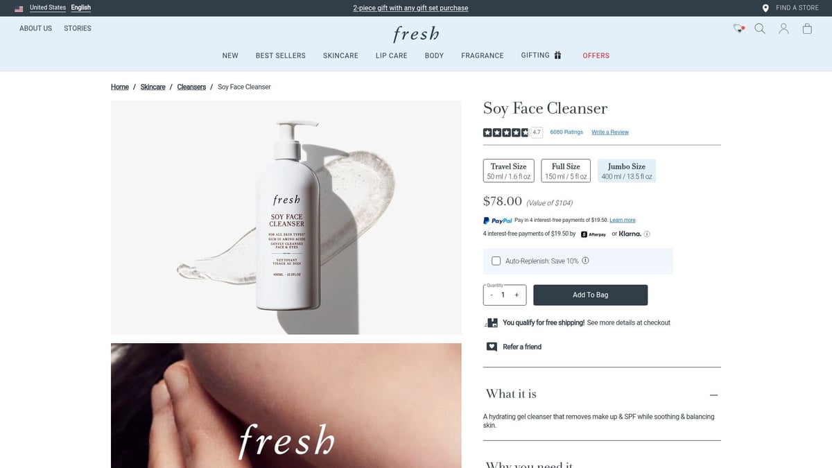 Top 9 Care Products to Try in 2026 for Every Routine - Soy Face Cleanser by Fresh