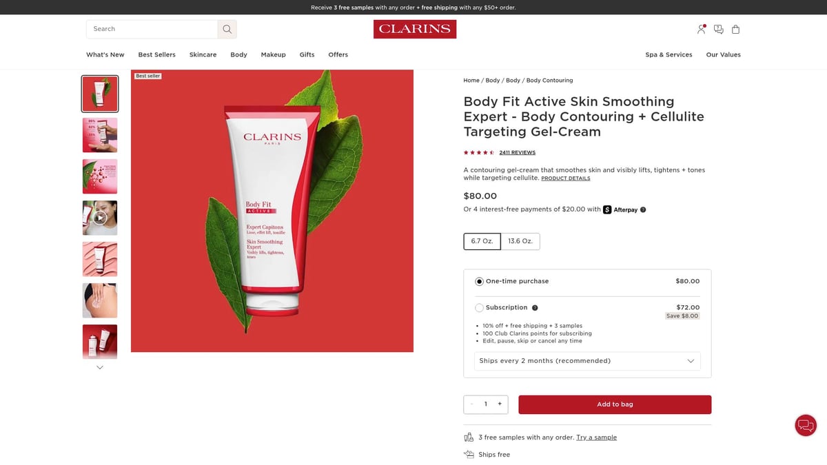Top 9 Care Products to Try in 2026 for Every Routine - Body Fit Active Skin Smoothing Expert by Clarins