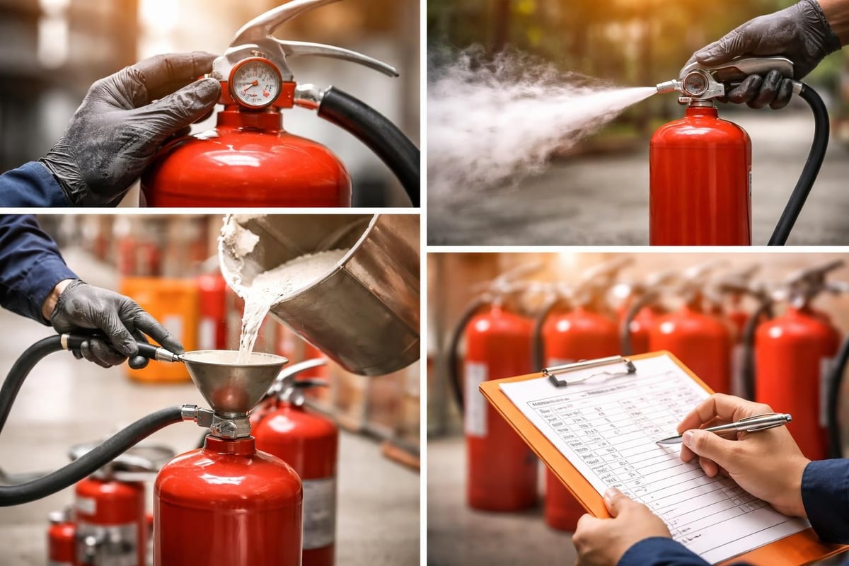 Fire extinguisher inspection and compliance