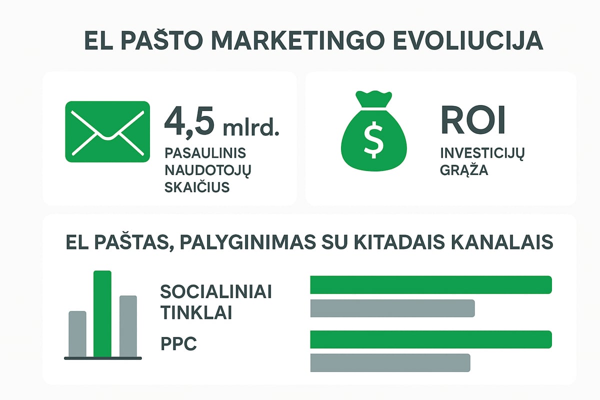 El. pašto marketingo pagrindai ir svarba 2026 metais