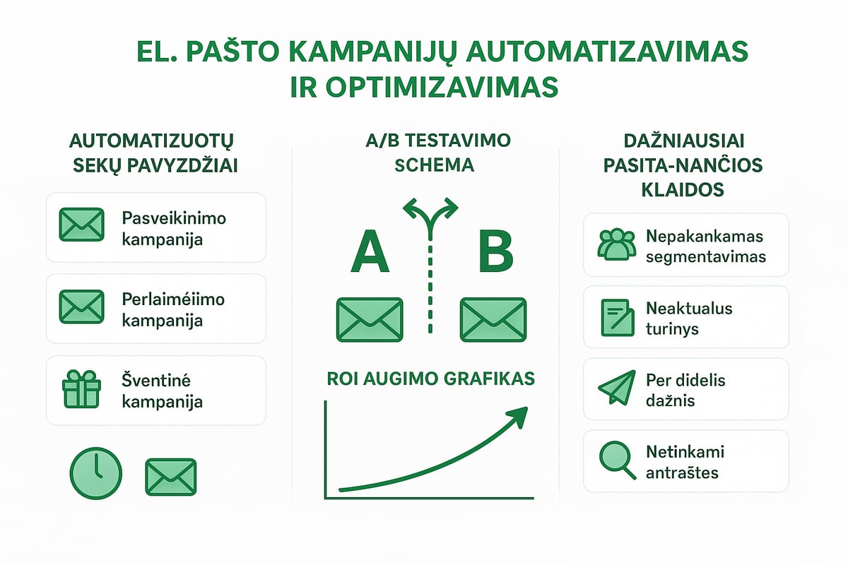 El. pašto kampanijų automatizavimas ir optimizavimas