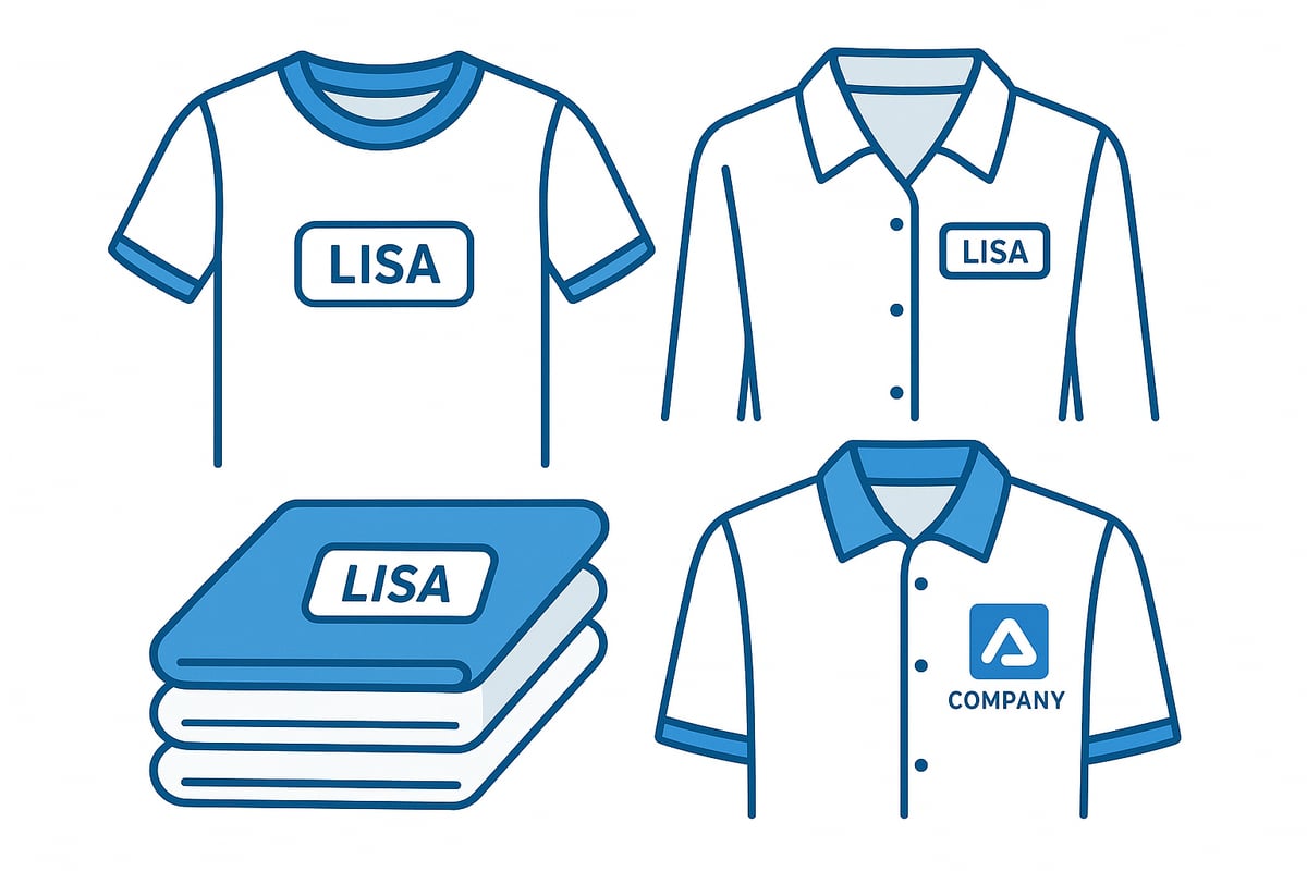 Soorten Naamstickers voor Kleding: Materialen en Opties