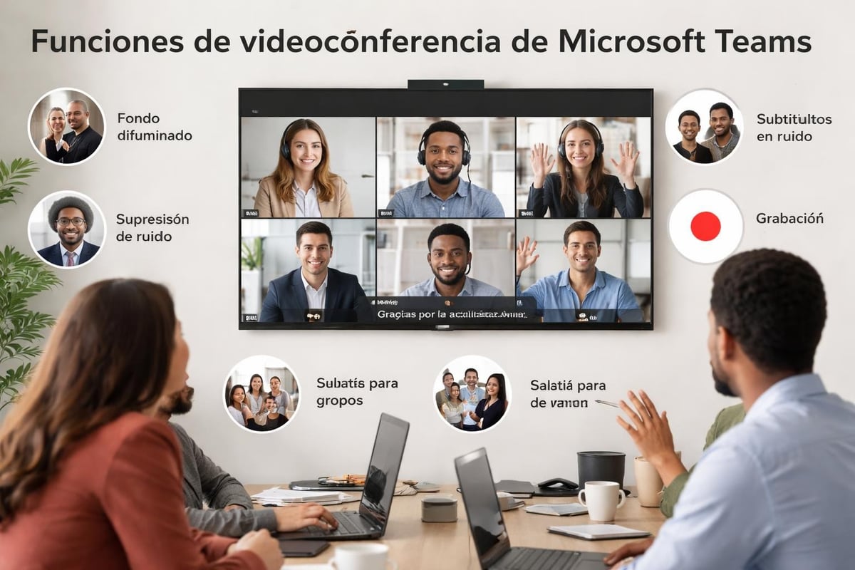 Funcionalidades de reunión en Microsoft Teams
