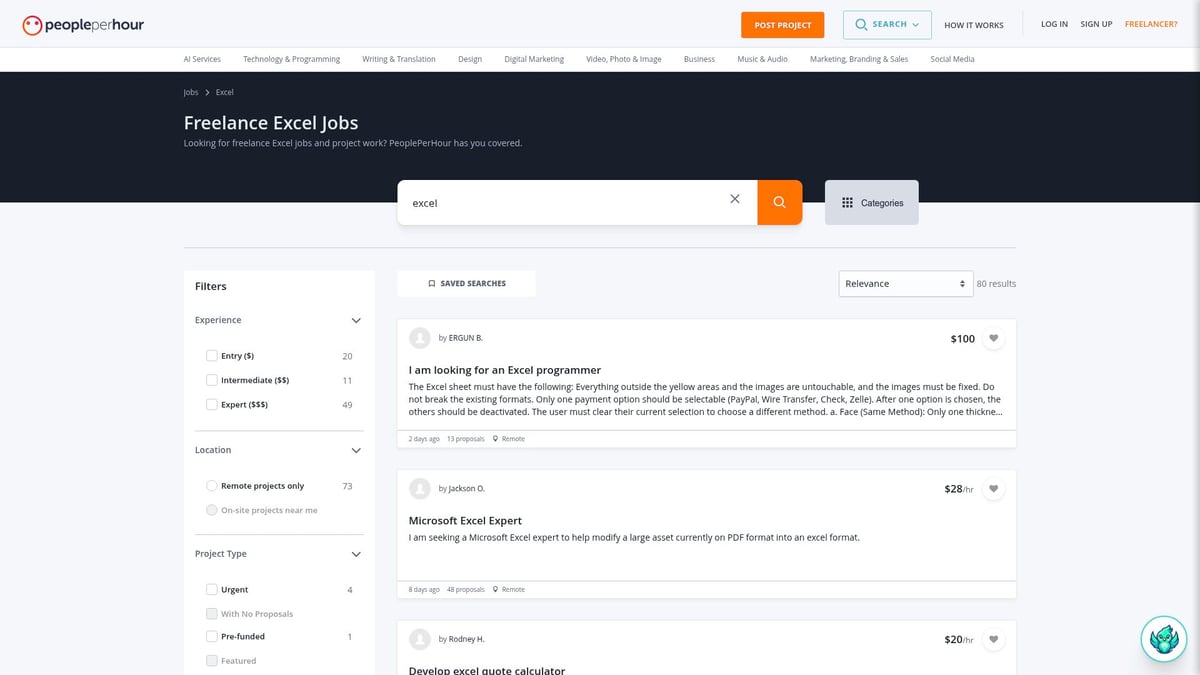 8 Smart Ways to Find the Right Excel Expert Hire in 2025 - PeoplePerHour