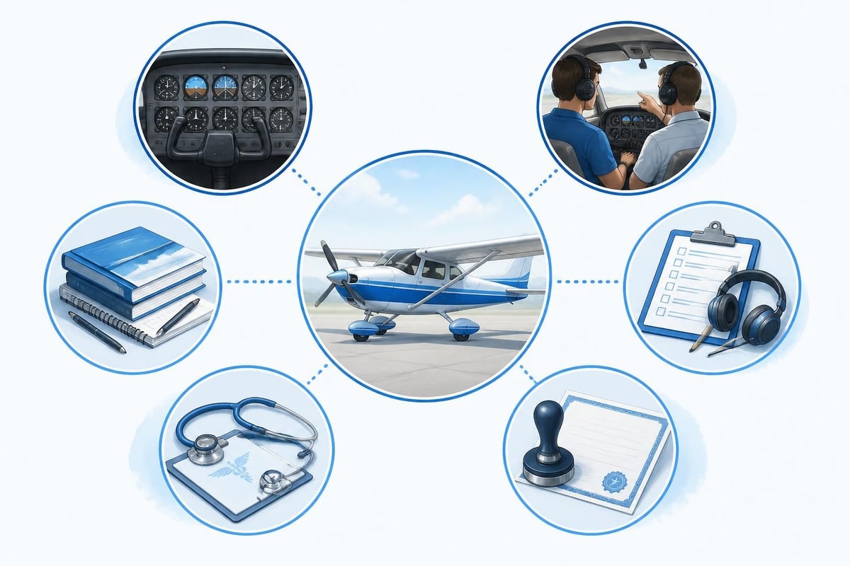 Flight training expense categories