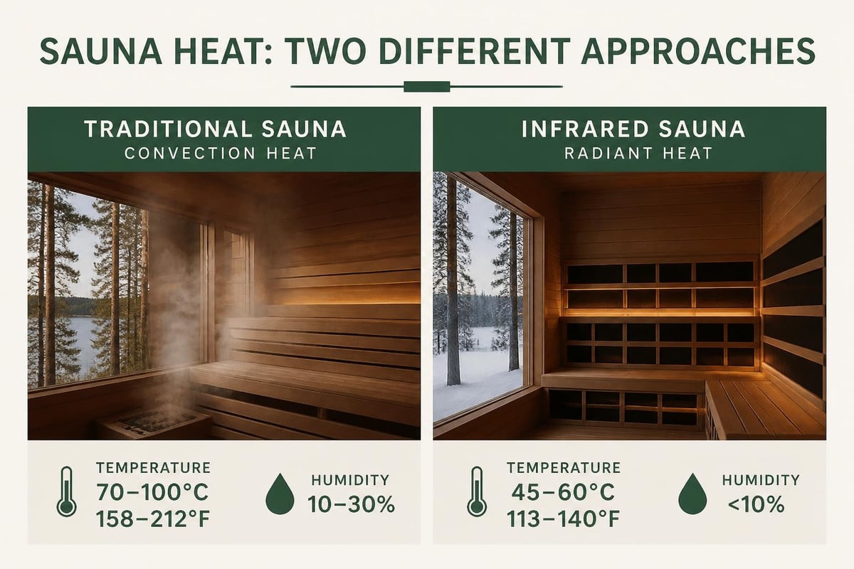Traditional versus infrared heating