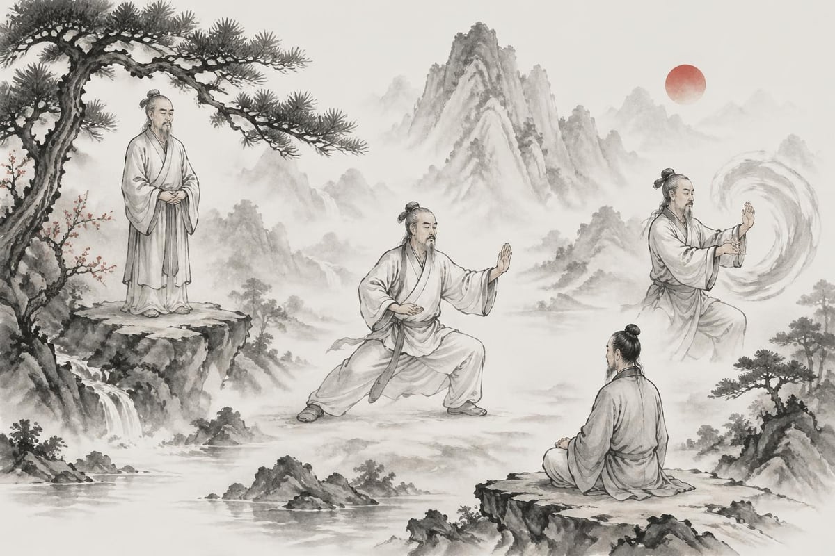 Daily Tai Chi practice routine and energy cultivation