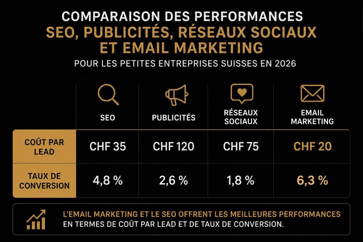 Digital marketing channels comparison
