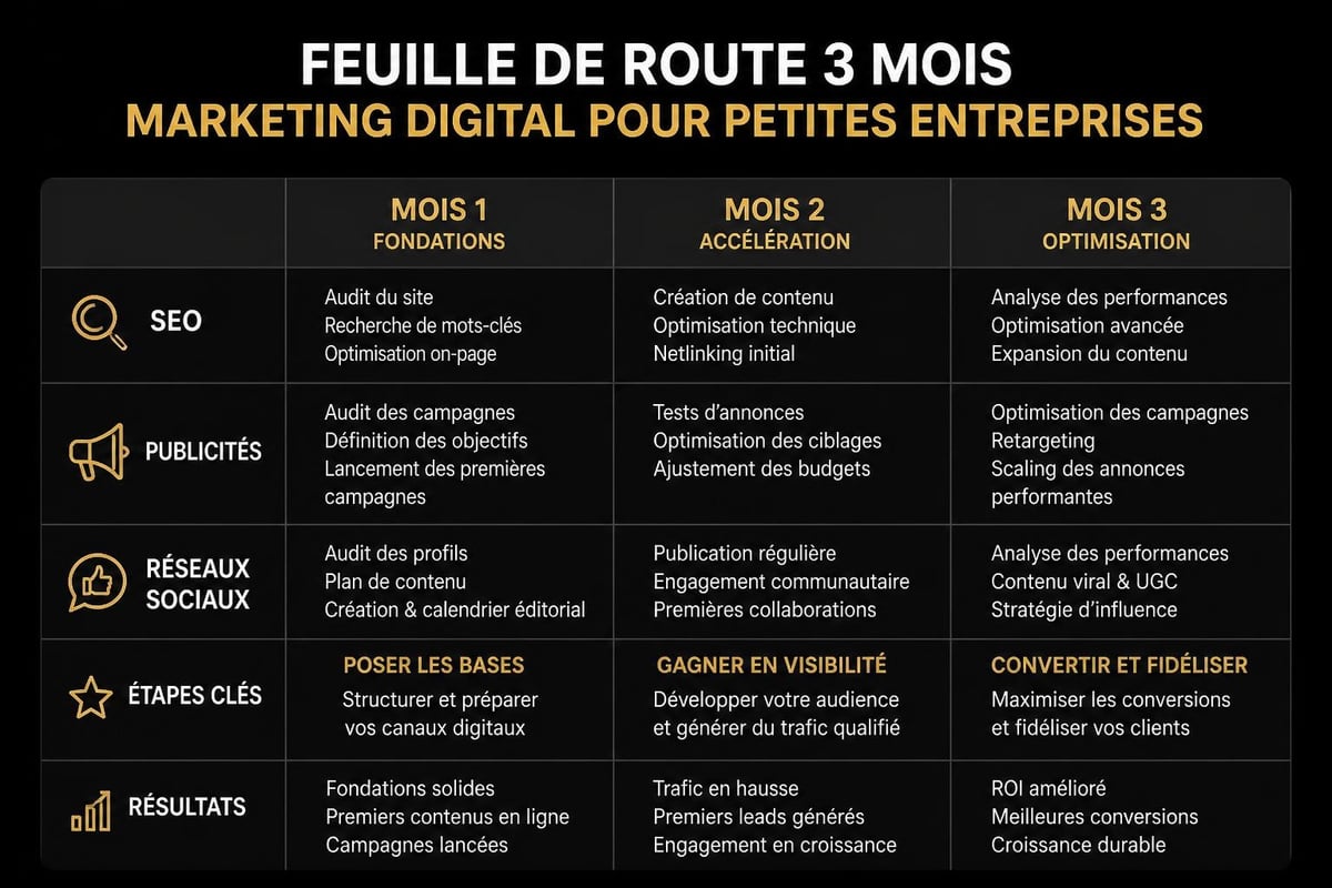 90-day digital marketing roadmap