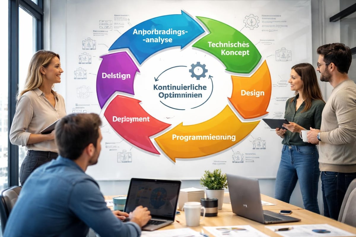 Webentwicklungsprozess von der Planung bis zum Launch
