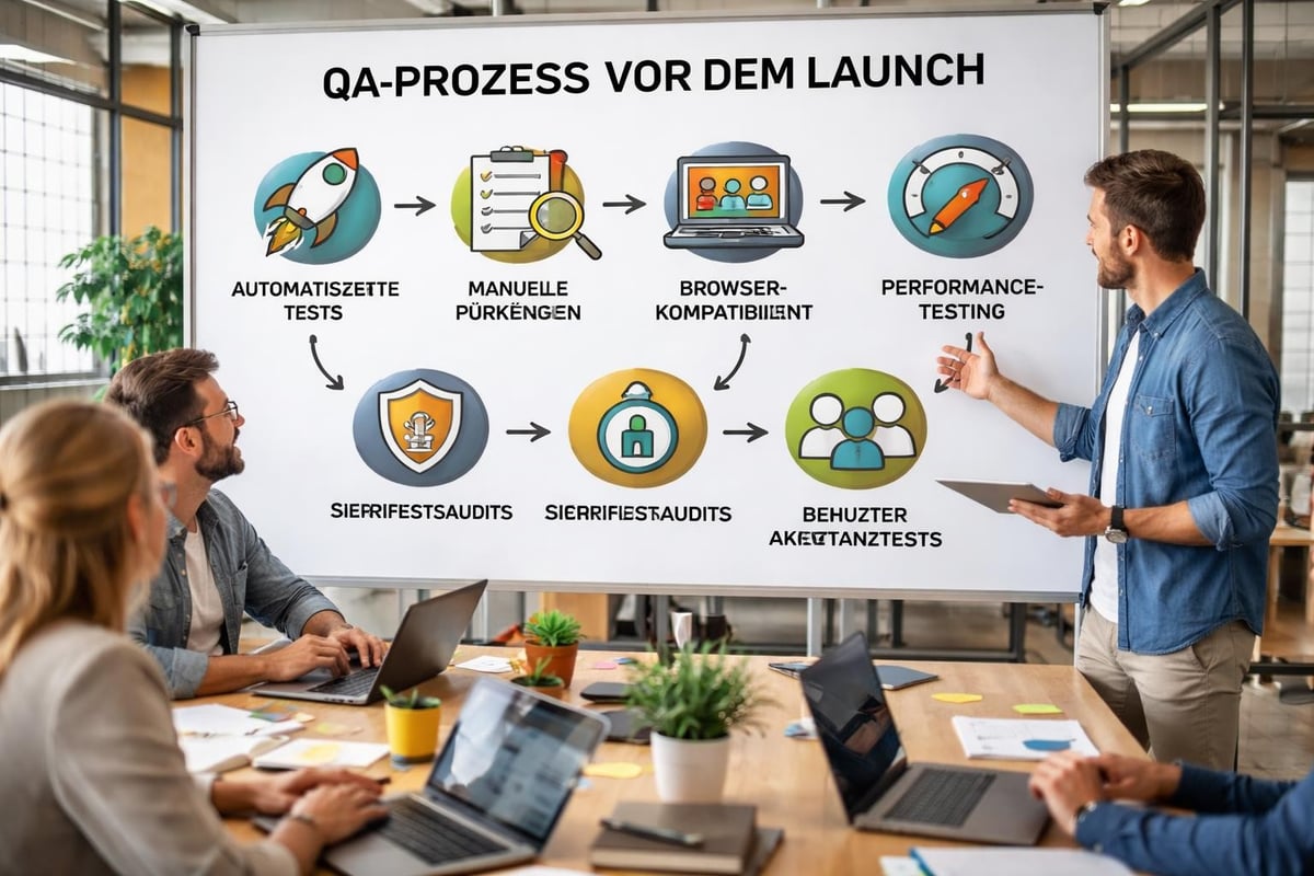Qualitätssicherungsprozess in der Webentwicklung