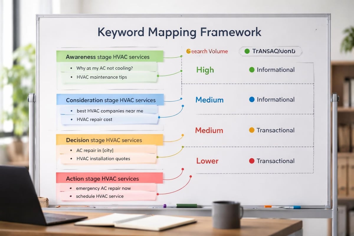 SEO funnel keyword mapping