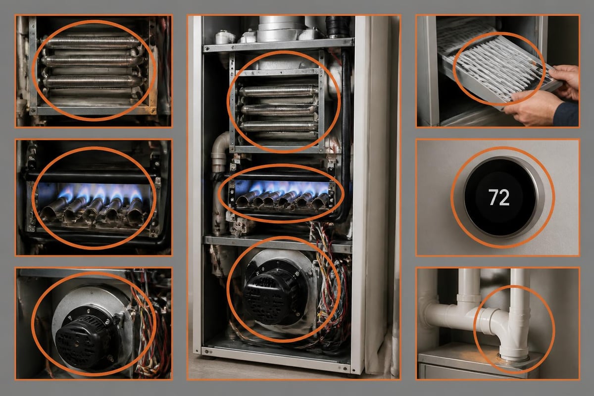 Furnace maintenance components
