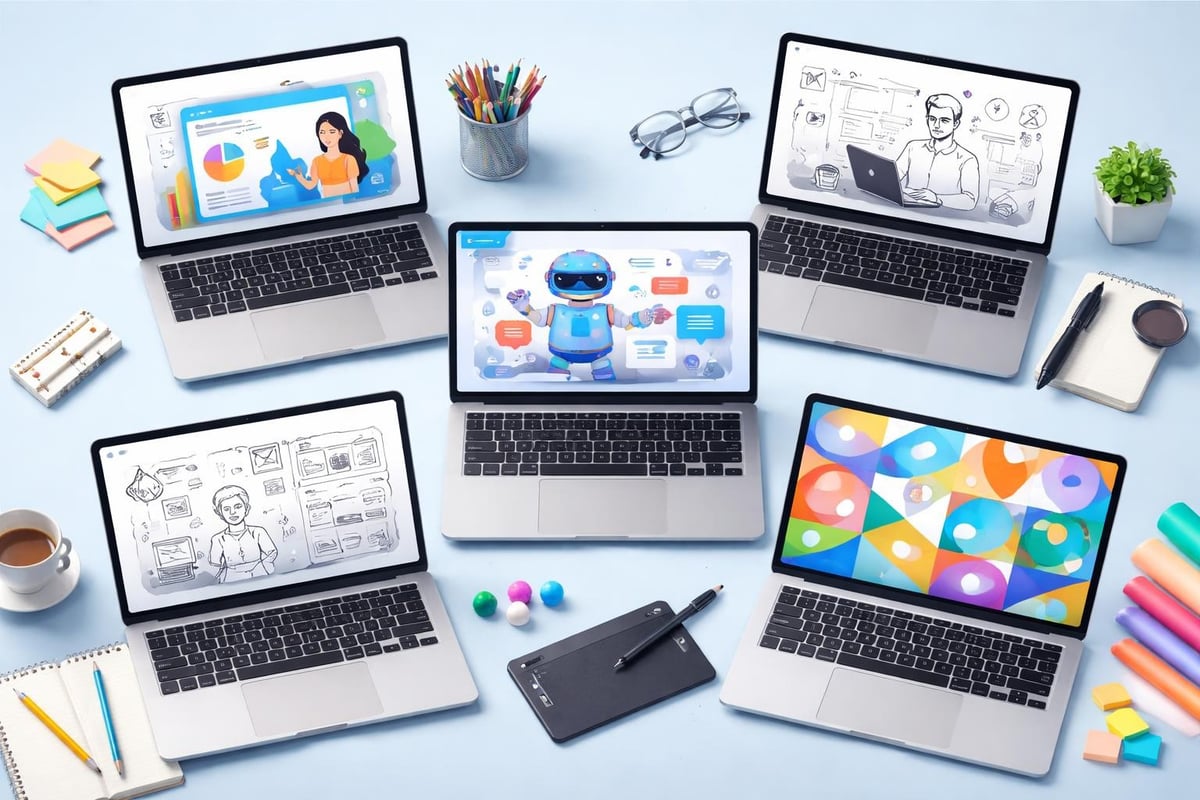 Webdesign illustration styles comparison