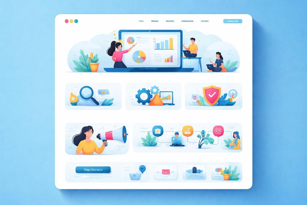 Strategic placement of illustrations