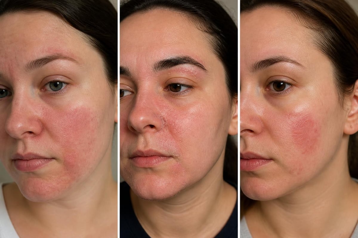 Three types of facial dermatitis