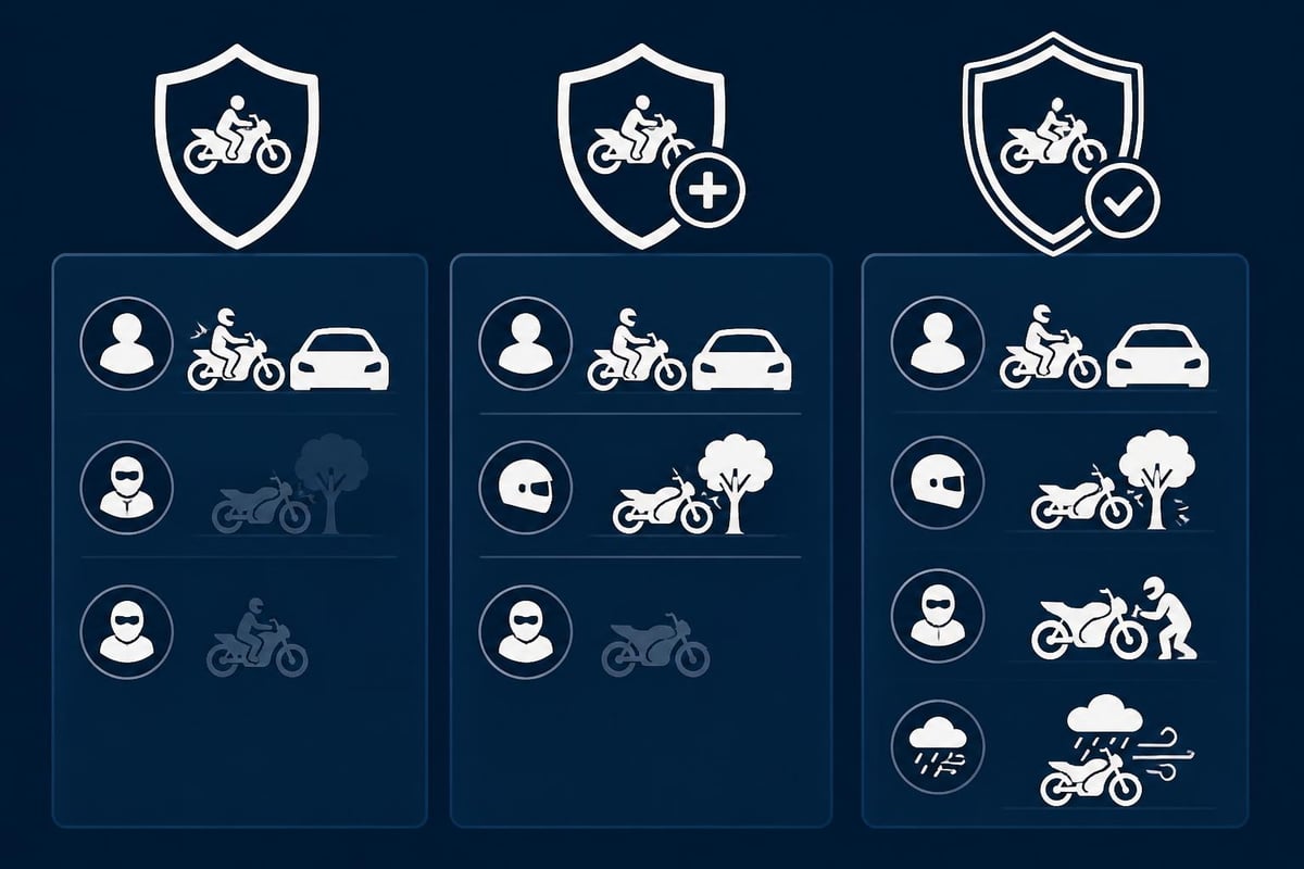 Tipos de coberturas de seguros de moto