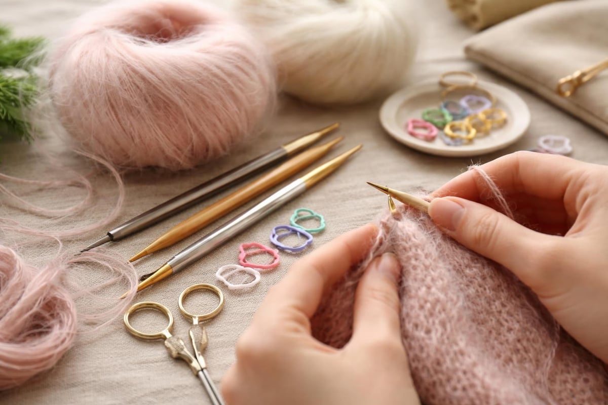 Knitting techniques for mohair