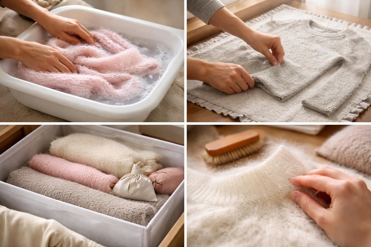 Caring for mohair projects
