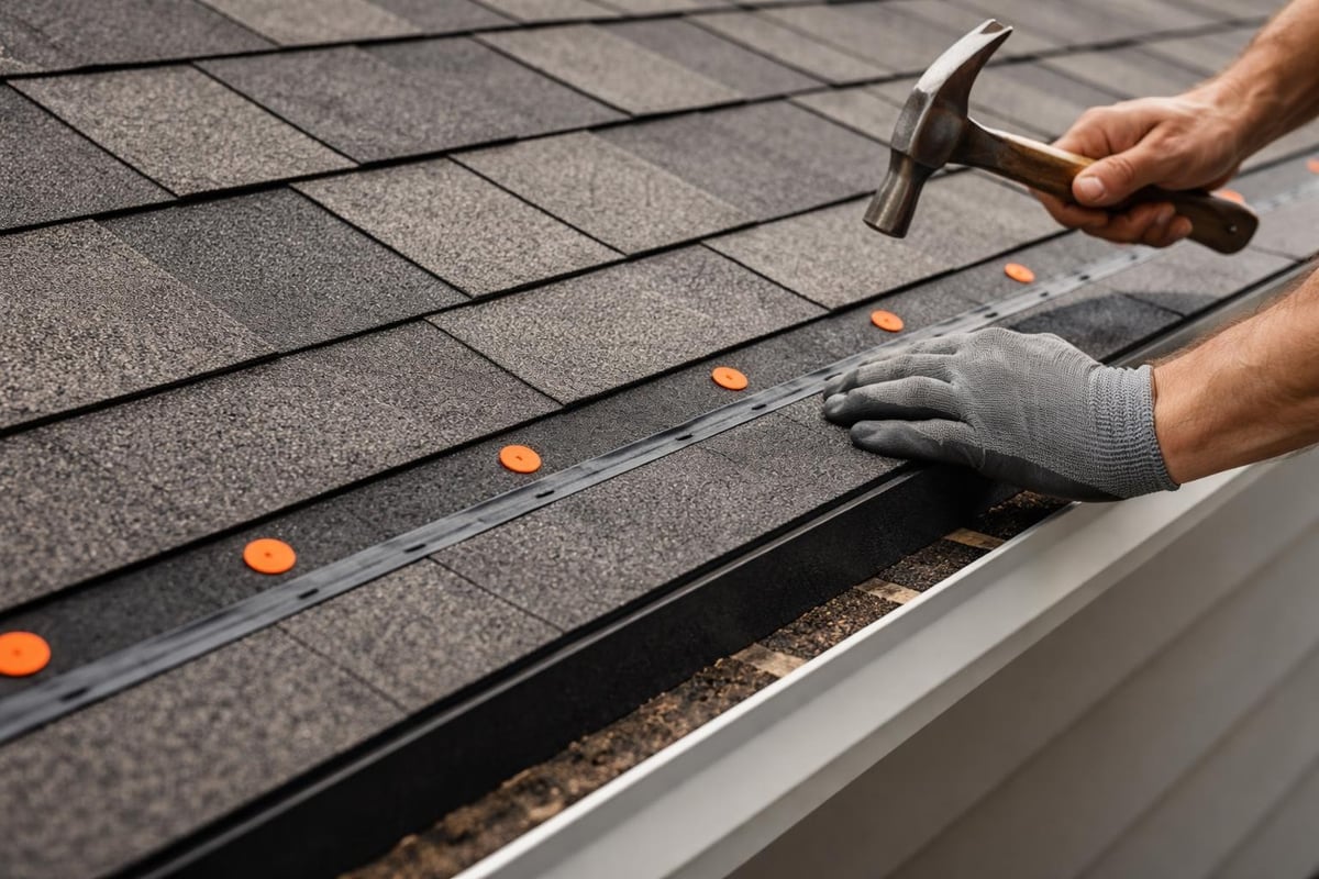 Proper shingle installation technique