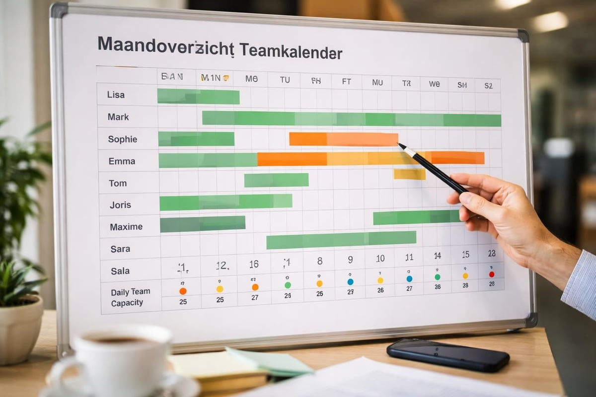 Teamkalender verlofplanning