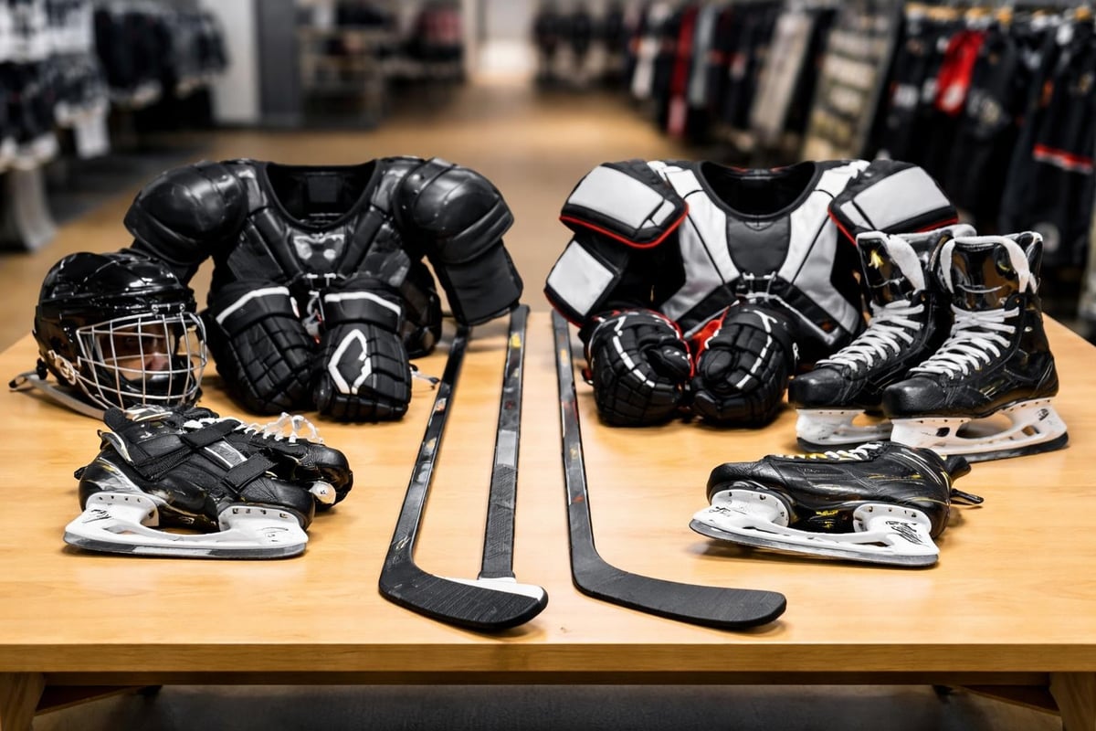 Hockey equipment selection process