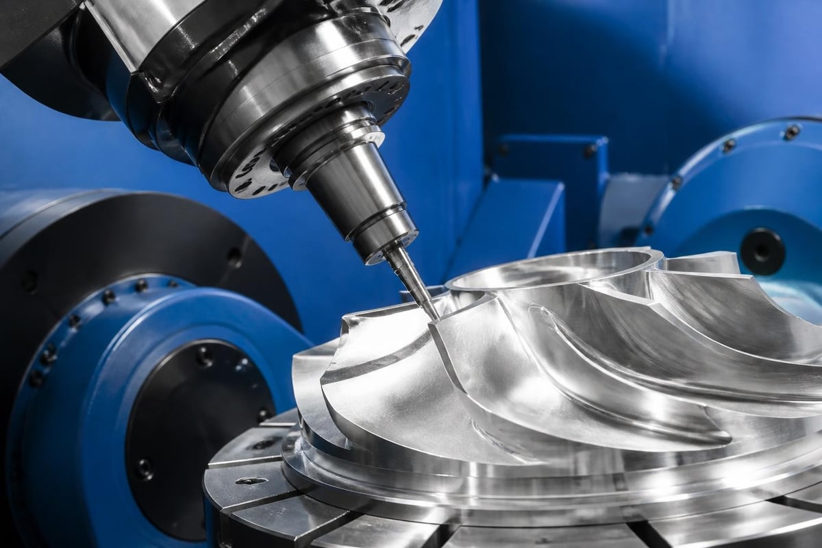 Multi-axis CNC machining operations