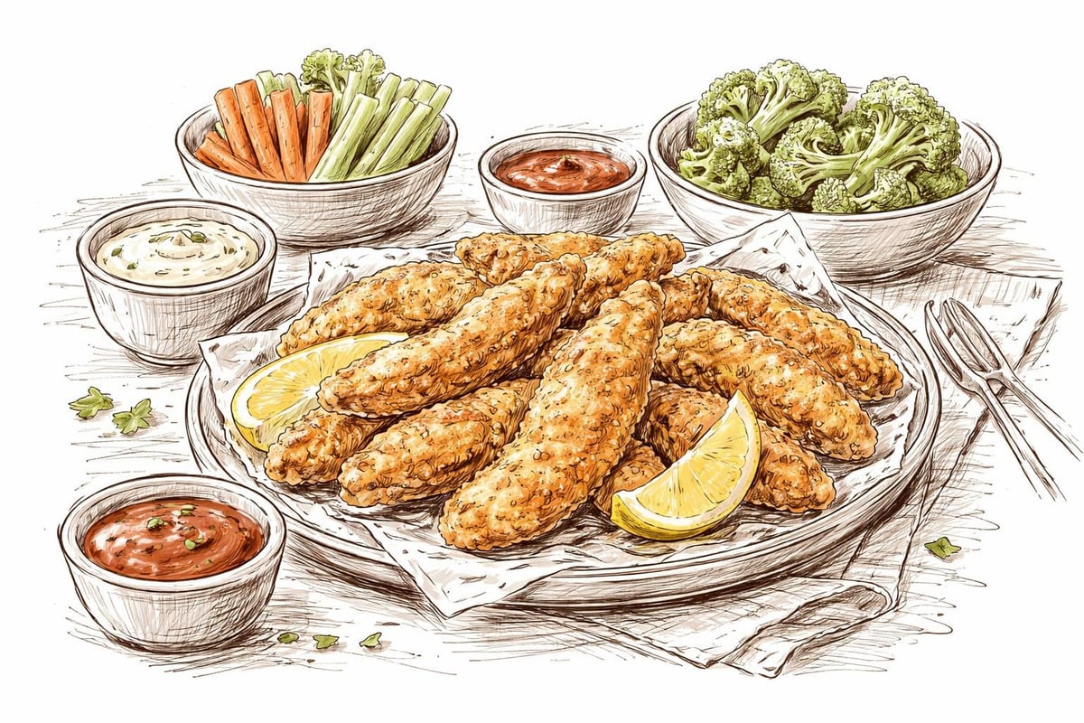 Finished chicken tenders