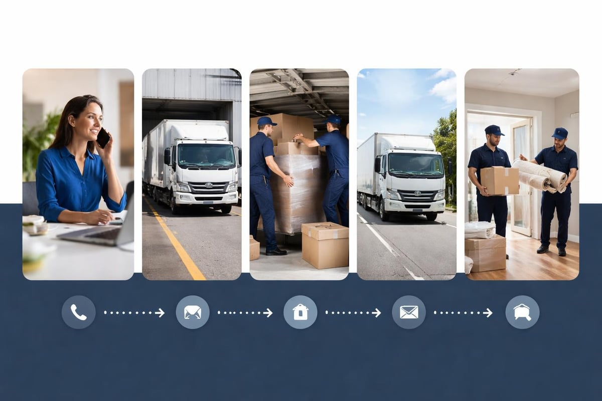 Same day moving process