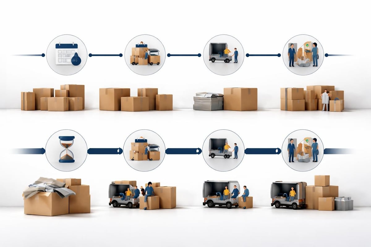 Emergency vs standard moving timeline