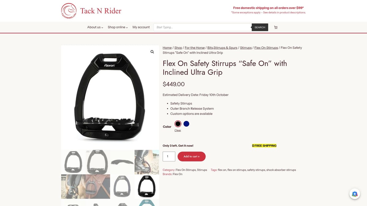 7 Best Stirrups for Riders in 2025 - Flex On Safety Stirrups “Safe On” with Inclined Ultra Grip