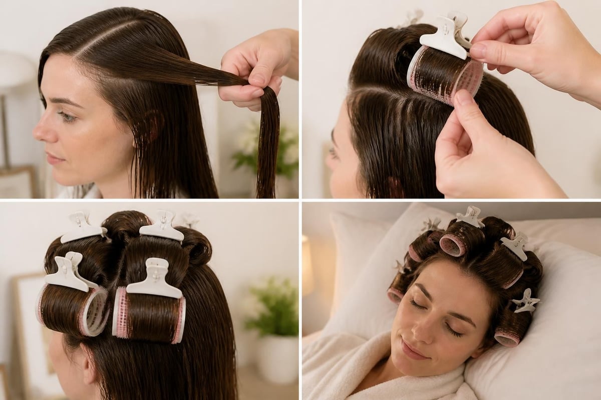 Volumizing roller clip placement