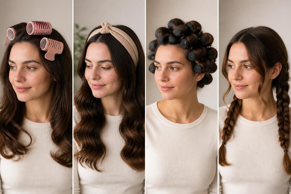Comparison of heatless curling tools