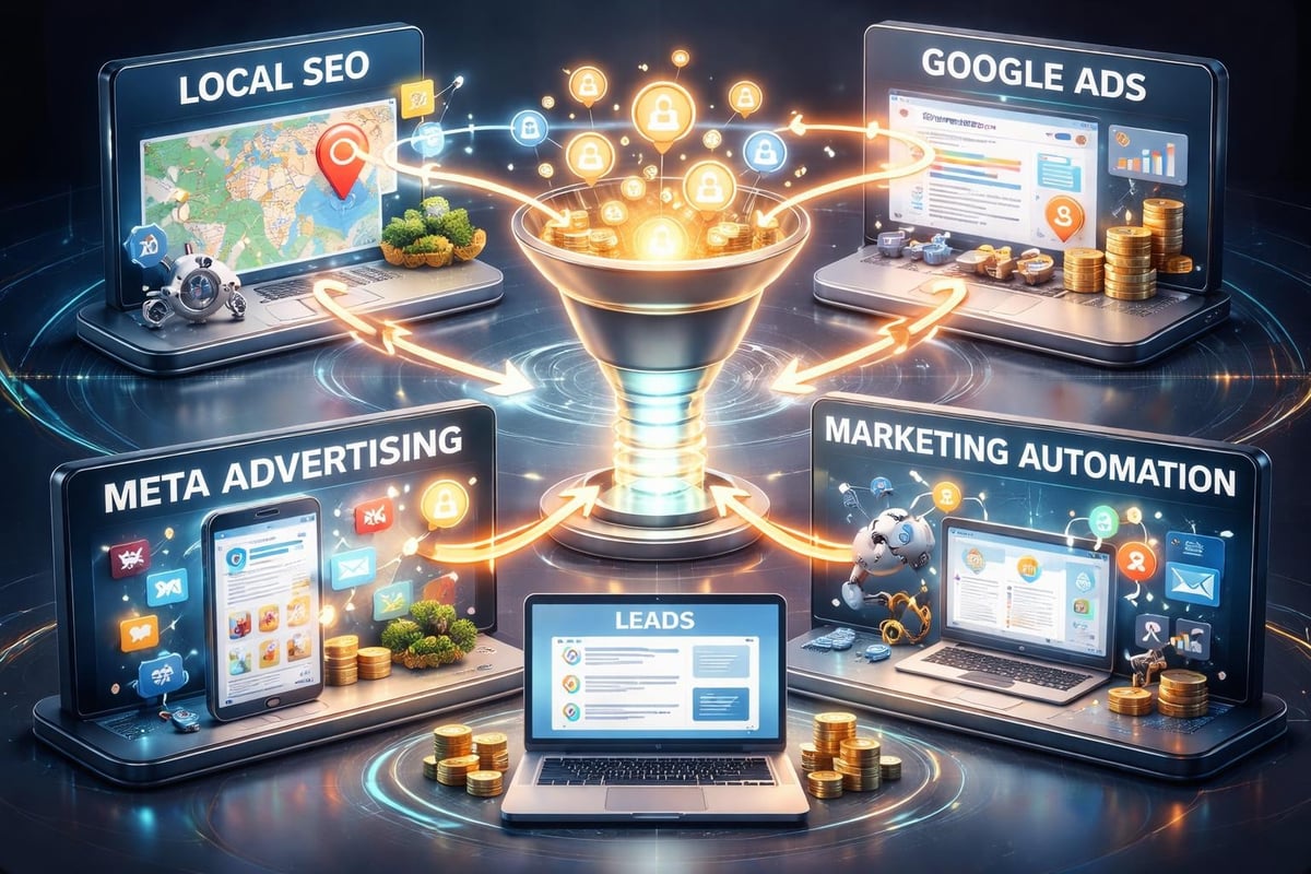 Help with Digital Marketing for Small Business Growth 2 Digital marketing channels working together