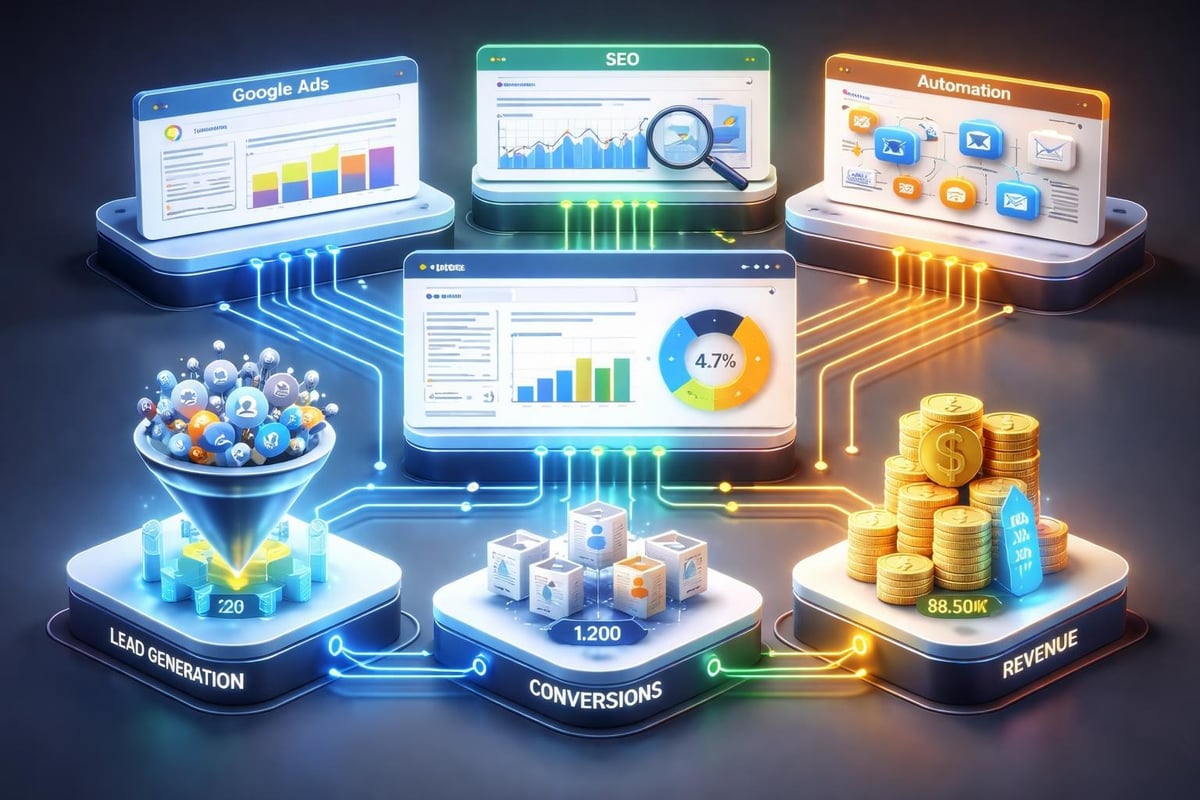 Help with Digital Marketing for Small Business Growth 4 Marketing analytics dashboard